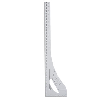 Huismerk Schneiderlineal 60cm Kunststoff (Schneiderhaken)