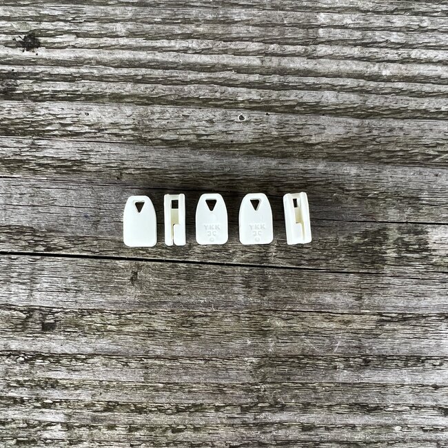 YKK Ritsrunner kunststof wit voor bedden-/kussen slopen