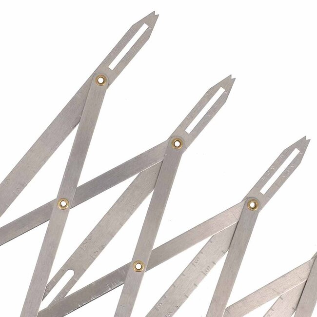 Bohin Knopenverdeler alum. grijs tot 8 knopen 16x8cm