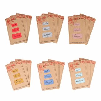 Opry Kunstleder-Etiketten 'hand made' div. Farben