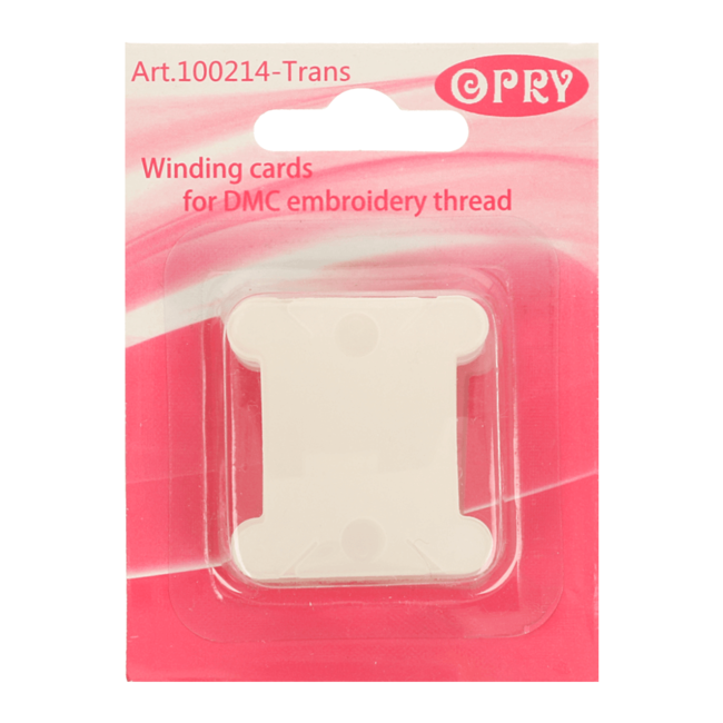 Opry Wikkelkaarten plastic transparant 20 stuks