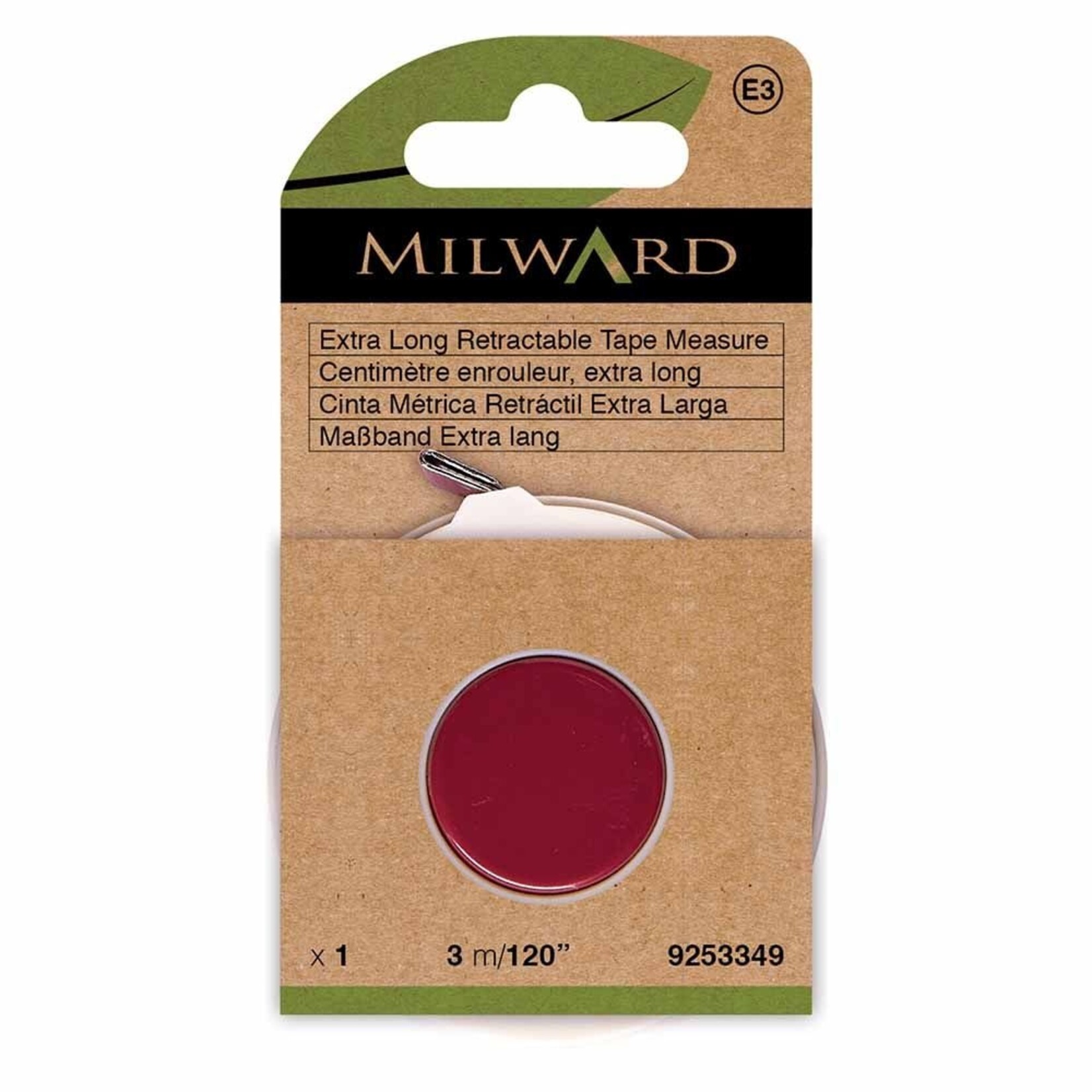 Milward Rolcentimeter jumbo 300cm rood