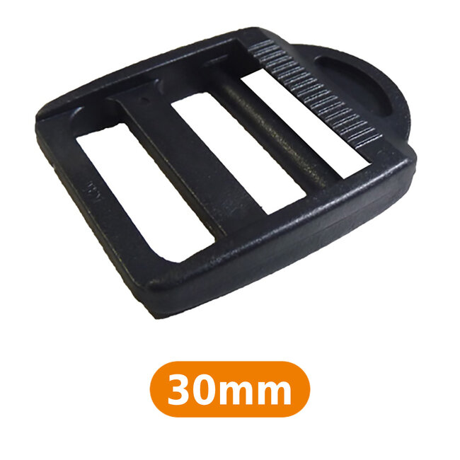 Huismerk Plastic lus met dubbel oog Zwart 25 of 30 mm