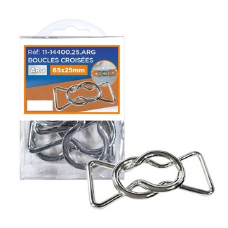 Huismerk Gürtelverschluss Metall 25x65mm