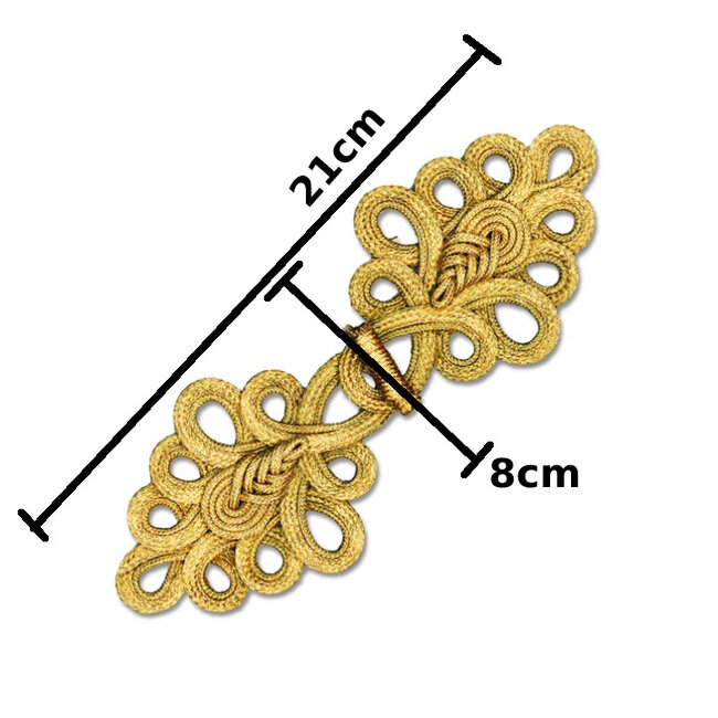 Huismerk Brandenburger sluiting in Zilver en Goud 80x210 mm