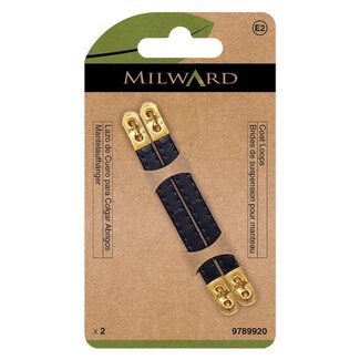 Milward GREEN Mantelhangers leer zwart - 2st