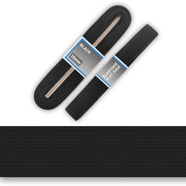 Huismerk Tailleband elastiek 15 mm.