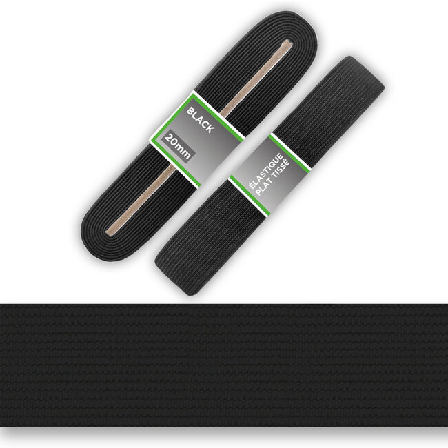 Huismerk Tailleband elastiek 20 mm.