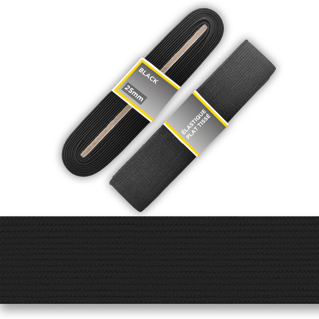 Huismerk Tailleband elastiek 25 mm