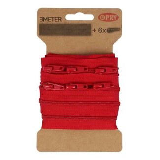 Opry Spiralreißverschluss pro 3 Meter inkl. 6 Schieber und Endstopper