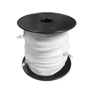 Huismerk Reißverschluss pro Meter 4 mm breit, mit 2 Zippern pro Meter ausgestattet.