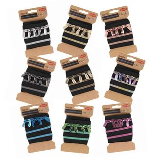 Opry Spiralreißverschluss Metallic inkl. 5 Schieber - 6mmx2m