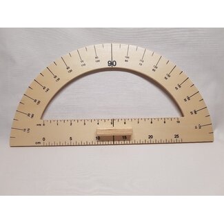 Huismerk Lineal rund mit Griff - Holz
