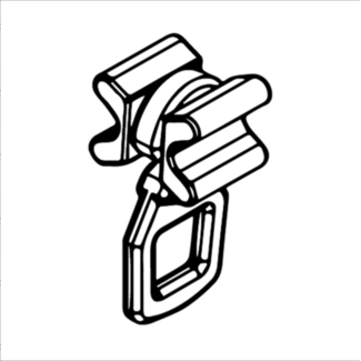 Büsche Gleiter mit Öse Teflon verpackt pro 20 Stück