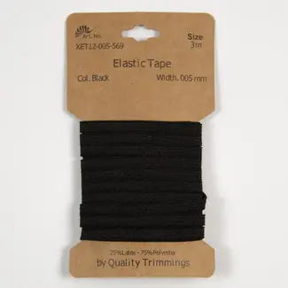 Huismerk Gummiband 5 mm breit, verpackt pro 3 Meter