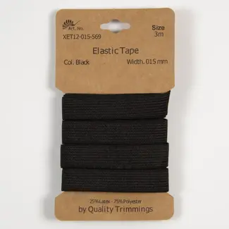 Huismerk Gummiband 15 mm breit, verpackt pro 3 Meter