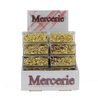 Huismerk Sicherheits-/Korsagenstecknadeln Gold 22 mm verpackt pro ±500 Stück