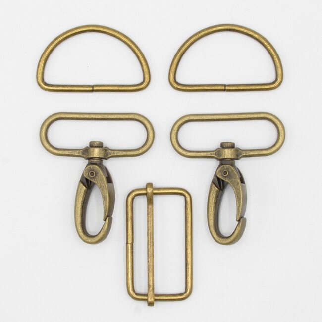 Huismerk Taschenzubehör-Set 5-teilig 25 mm breit
