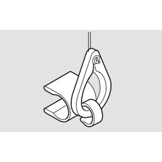 Huismerk Baleinclip mit (End-)Ring