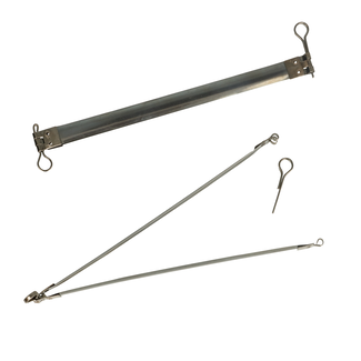 Opry Taschenverschluss Klemme 15cm schwarz Nickel