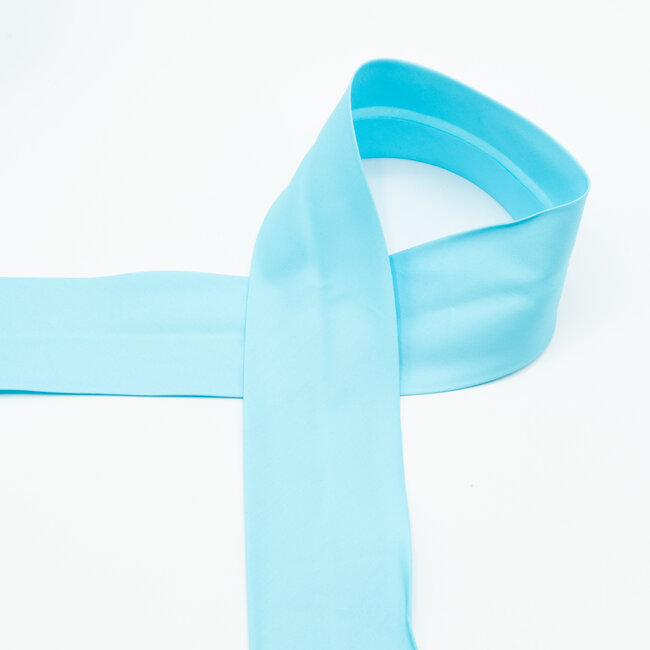 Huismerk Biasband Poplin Katoen 6 cm breed in verschillende kleuren