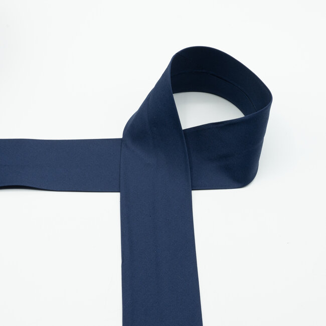 Huismerk Biasband Poplin Katoen 6 cm breed in verschillende kleuren
