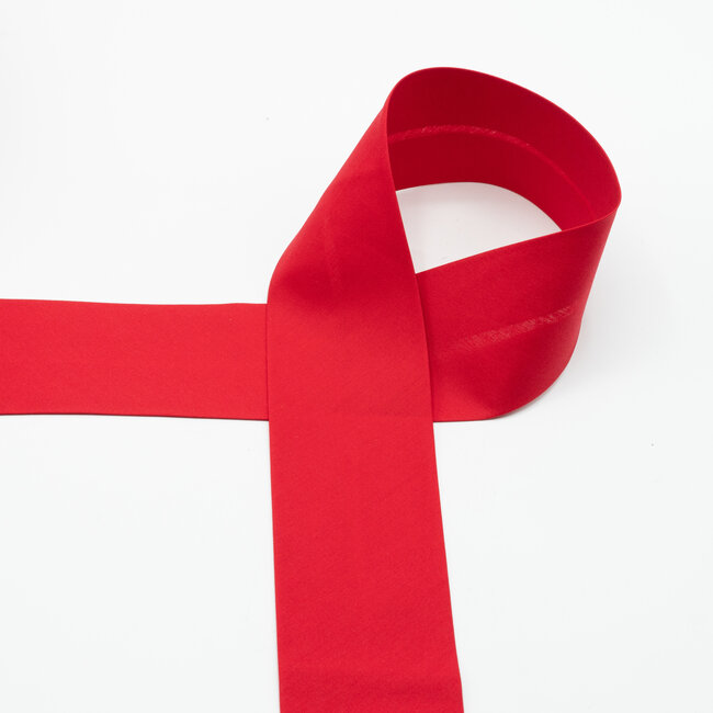 Huismerk Biasband Poplin Katoen 6 cm breed in verschillende kleuren