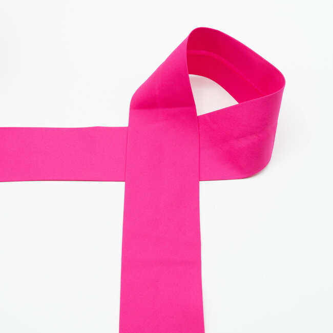 Huismerk Biasband Poplin Katoen 6 cm breed in verschillende kleuren