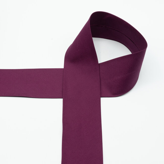 Huismerk Schrägband Popeline Baumwolle 6 cm breit in verschiedenen Farben