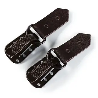 Huismerk Bontclips met leertje