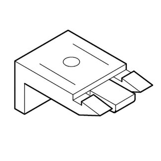 Huismerk Wand- und Deckenhalterung WEISS