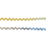 Huismerk ZigZag band goud en zilver 6 mm breed