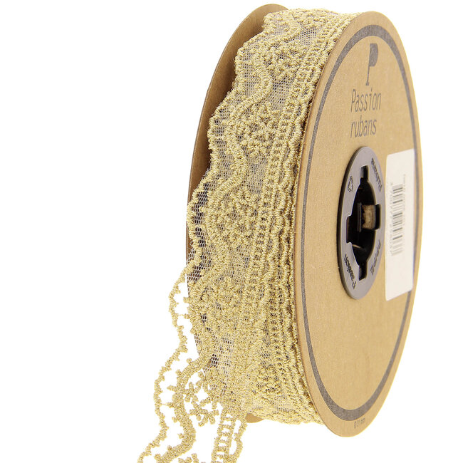 Huismerk Goud Metallic Tulè kant in verschillende breedtes