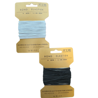 Huismerk Hutgummi (rundes Gummiband 1,3 mm breit)