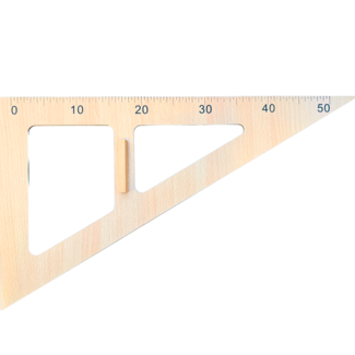 Huismerk Holz-Zeichendreieck mit Griff