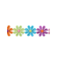 Huismerk Geschakelde bloem guipure kant in diverse kleuren