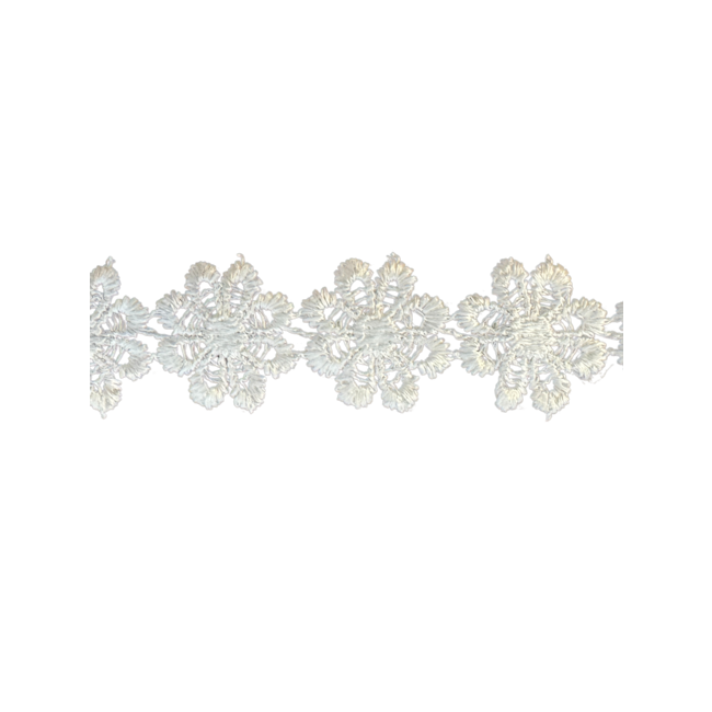 Huismerk Geschakelde bloem guipure kant in diverse kleuren