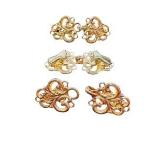 Huismerk Zierschließe mit Haken und Öse, einfach am Kleidungsstück zu befestigen