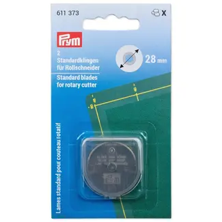 Prym Reservemessen voor rolmessen 28 mm verpakt per 2 stuks
