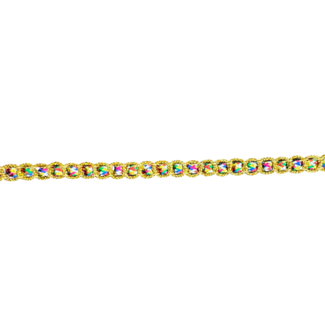 Huismerk Goldband mit Regenbogen 9 mm breit