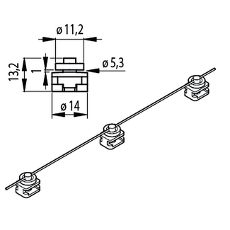 Vako Gleiter Snap 80mm weiß