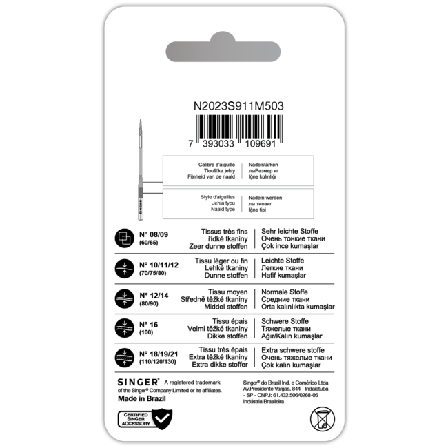 Singer Singer® Microtexnaald voor naaimachine