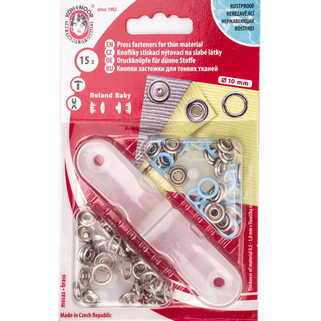 Koh i Nor Babydruckknopf Koh-i-Nor in verschiedenen Farben 10mm