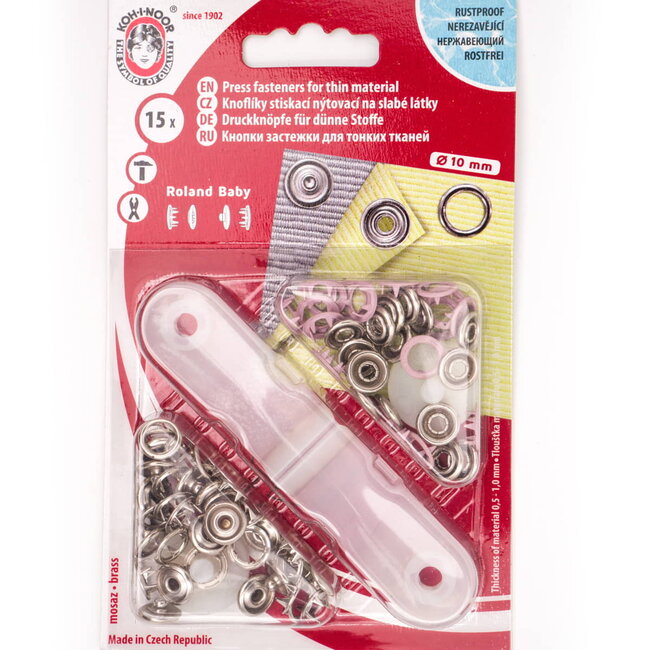 Koh i Nor Babydruckknopf Koh-i-Nor in verschiedenen Farben 10mm