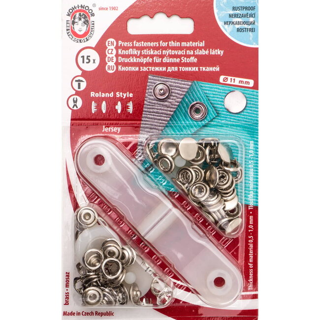 Koh i Nor Babydruckknopf Koh-i-Nor in verschiedenen Farben 10mm