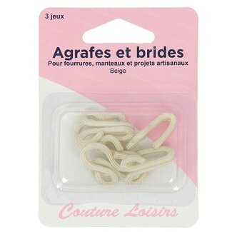 Hemline Pelzhaken und Öse 3 Stück