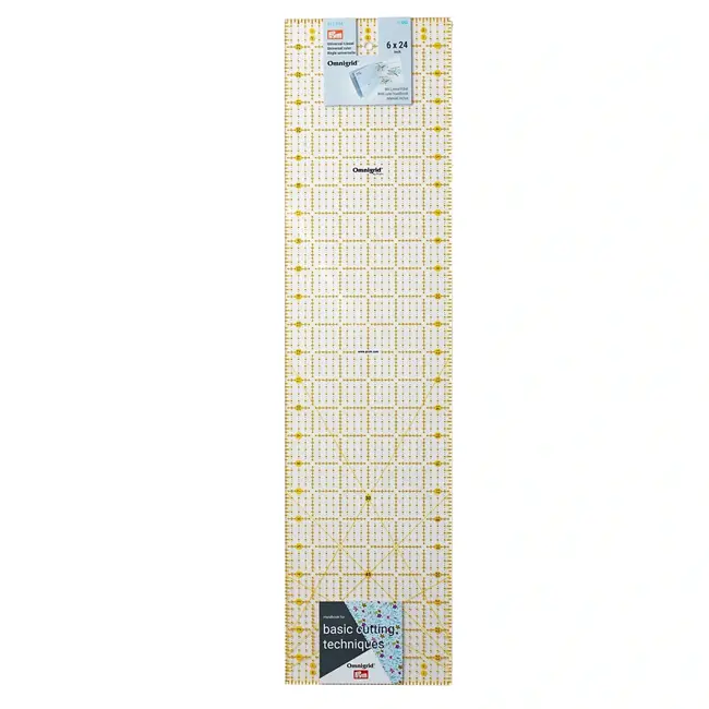 Prym ʹOmnigridʹ universele Liniaal in 6x24 inch (duim)