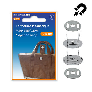 Huismerk Magnetischer Taschenverschluss in verschiedenen Farben 18 mm