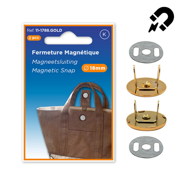 Huismerk Magnetische tassluiting in diverse kleuren