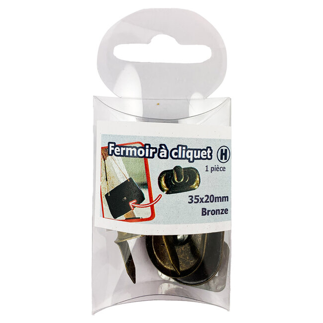 Huismerk Draaisluiting voor tassen 35x20mm